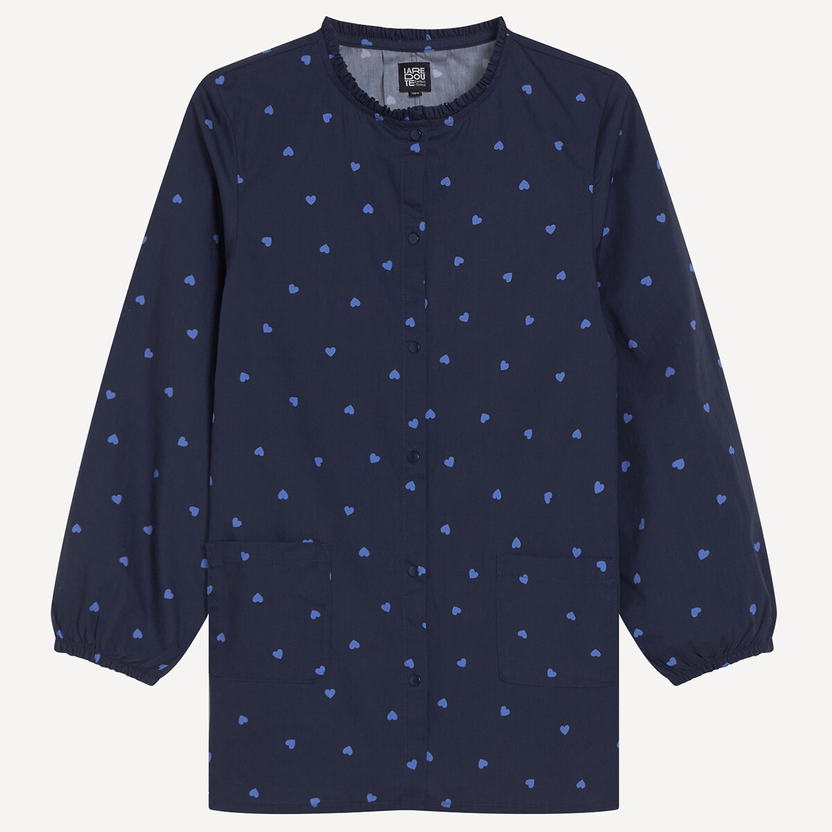 Schort met hartmotiefjes bedrukt marine, LA REDOUTE COLLECTIONS