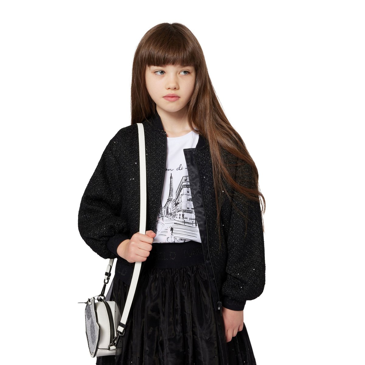 T-shirts à manches courtes blanc, KARL LAGERFELD KIDS