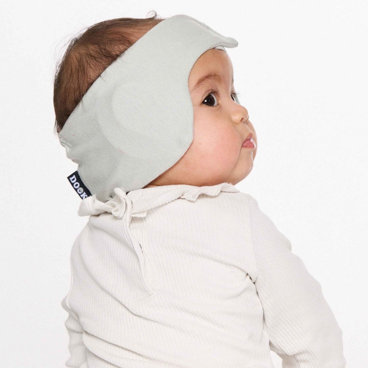Bandeau de protection auditive pour bébé gris, DOOKY