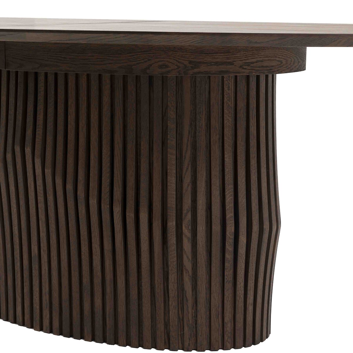 Owen Oval Extandable Oak Dining Table (Seats 8) dark oak wood, ÉDITÉ