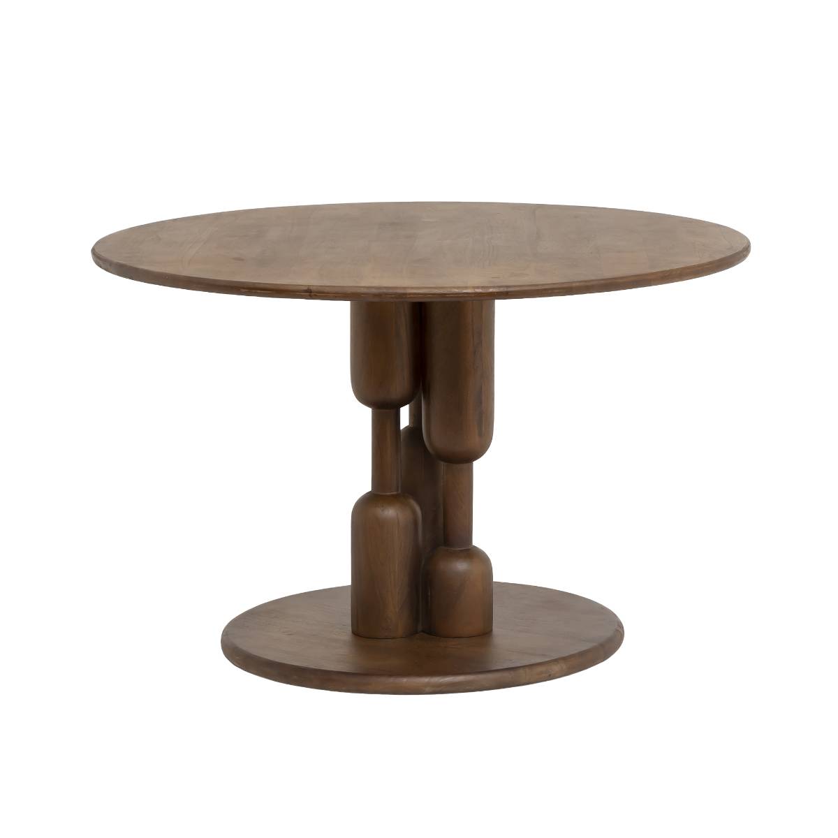 Table à manger en bois de manguier ZOLA bois foncé, MADE IN MEUBLES 