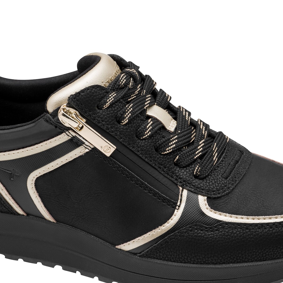 Zip-Up Trainers black, TAMARIS