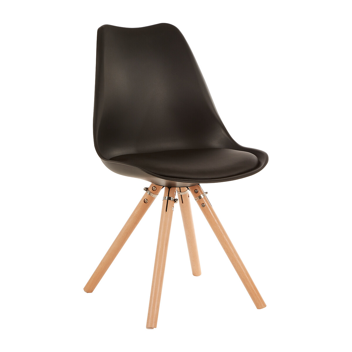 Knut Retro Scandi Dining Chair black, SO'HOME
