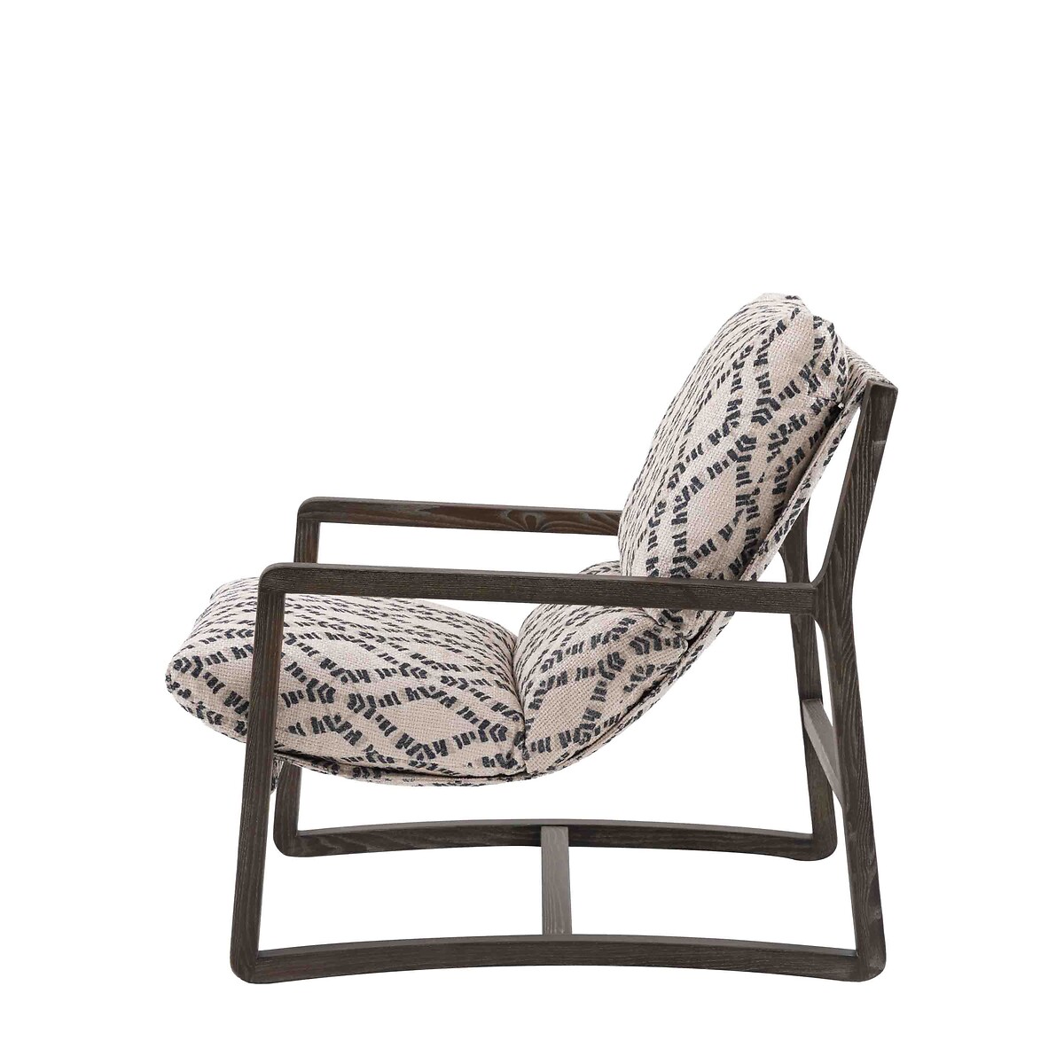 Beverly Ash Wood Lounge Chair beige/black, ÉDITÉ