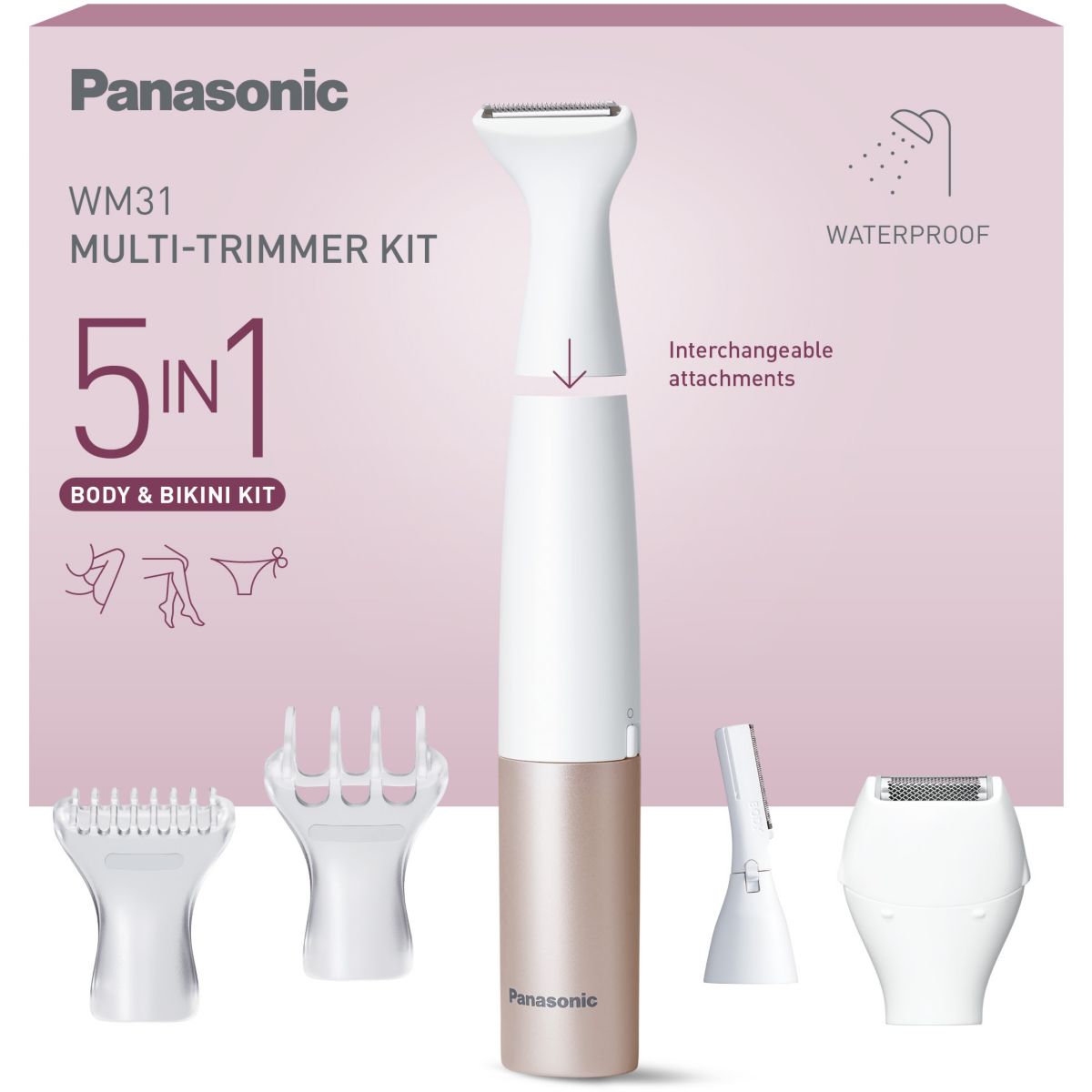 Tondeuse bikini ES-WM31-P301 5en1 couleur unique, PANASONIC