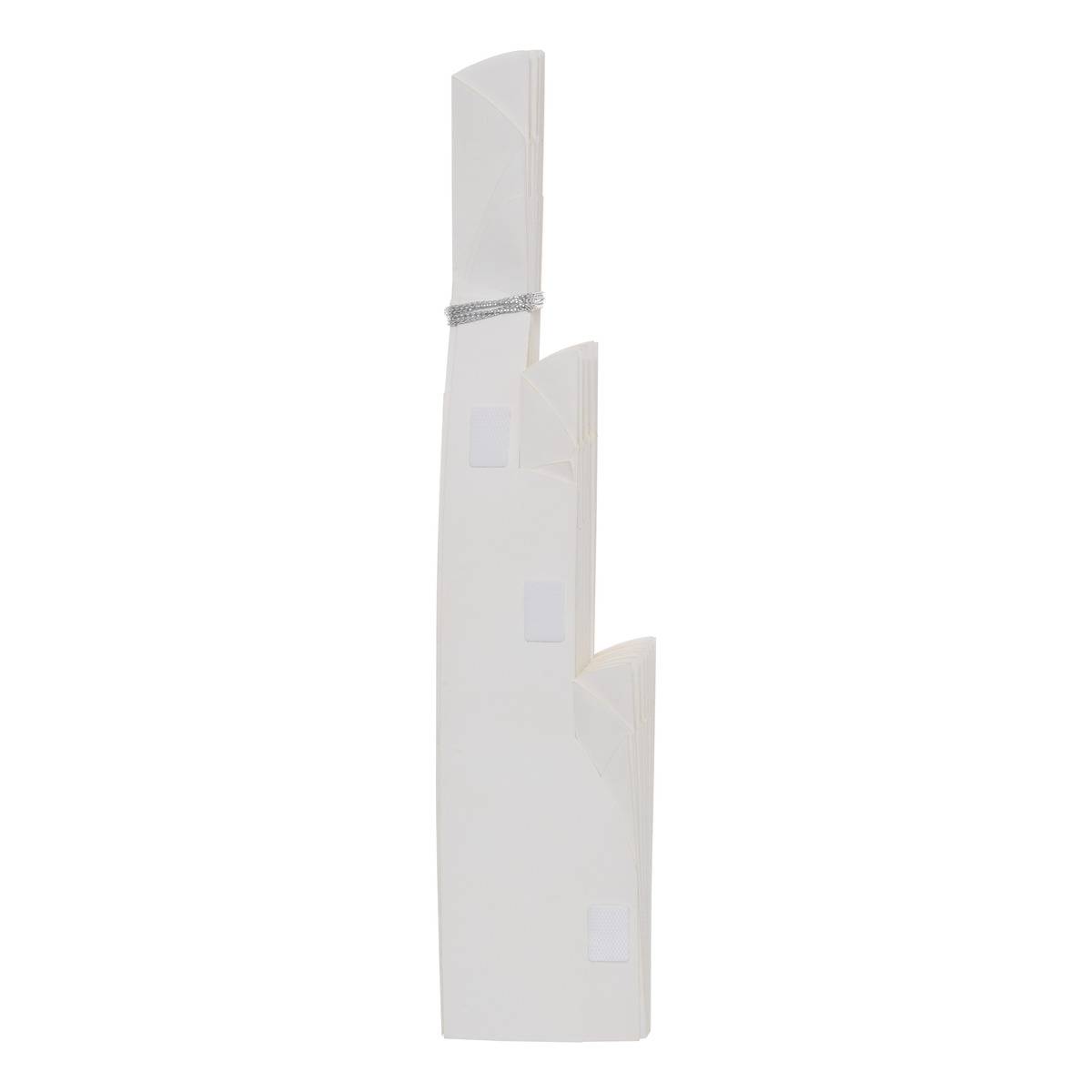 Fleur de Noël en papier blanc à suspendre 50 cm blanc, ATMOSPHERA