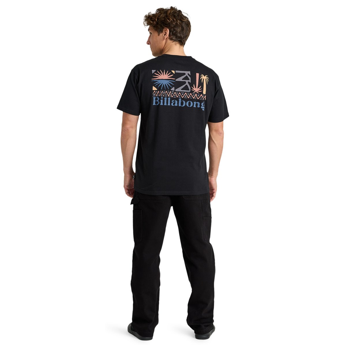 T shirt manches courtes SEGMENT noir black, BILLABONG