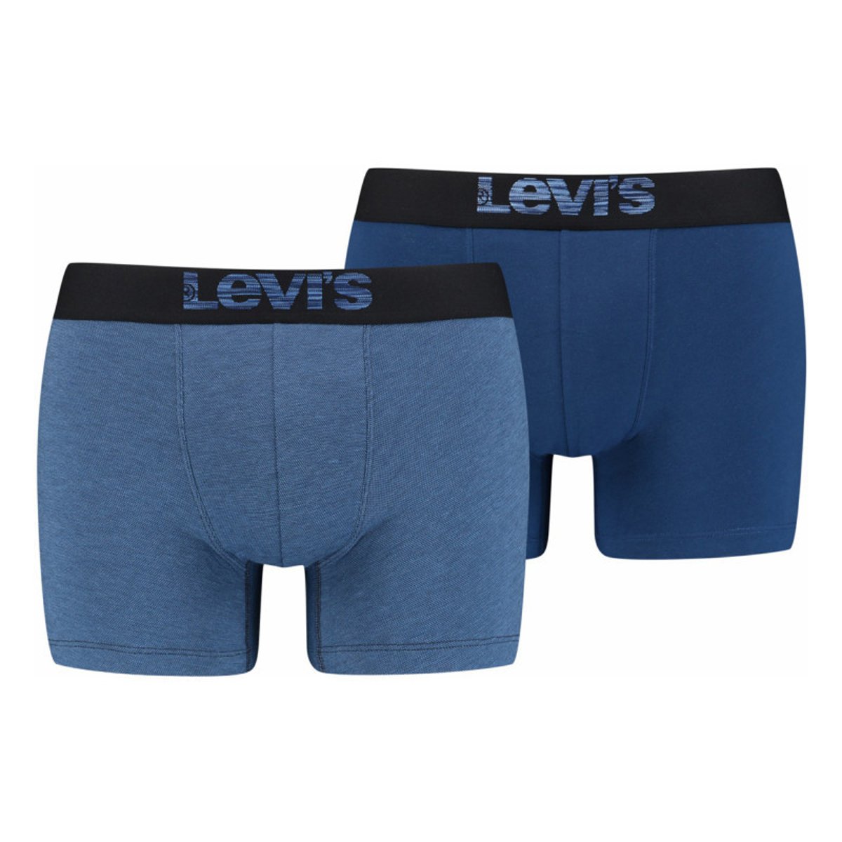 Boxers coton stretch homme bleu marine et bleu, lot de 2 bleu, LEVI'S