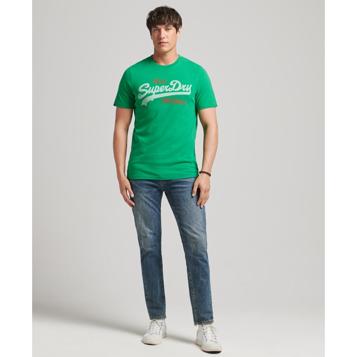 T-shirt Vintage Logo Soda Pop vert drop kick, SUPERDRY