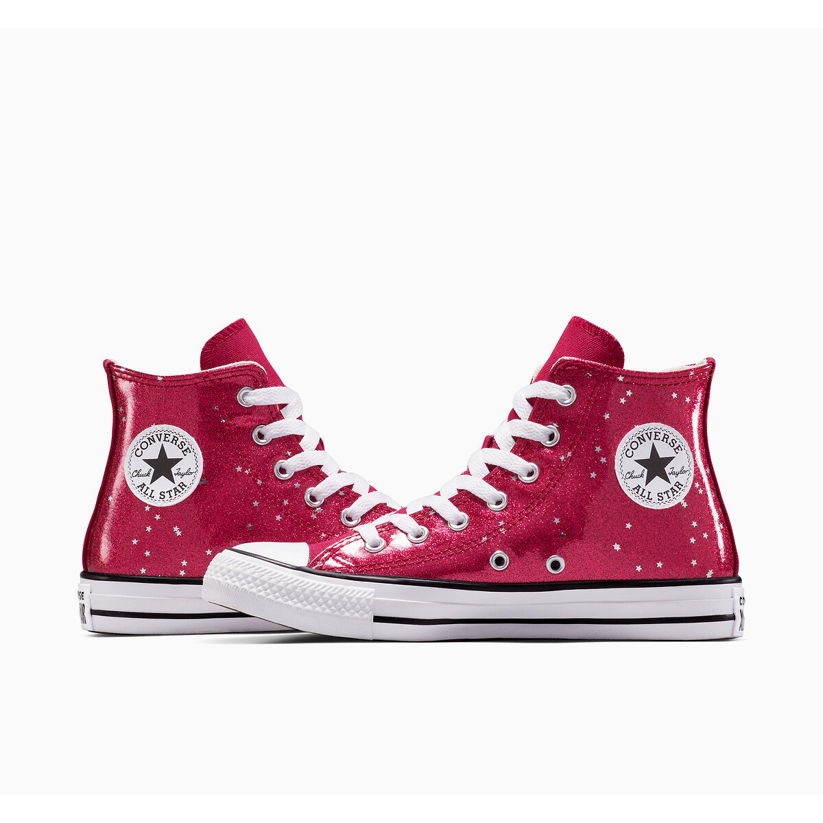Kids Chuck Taylor All Star Varsity Glitter Trainers berry, CONVERSE
