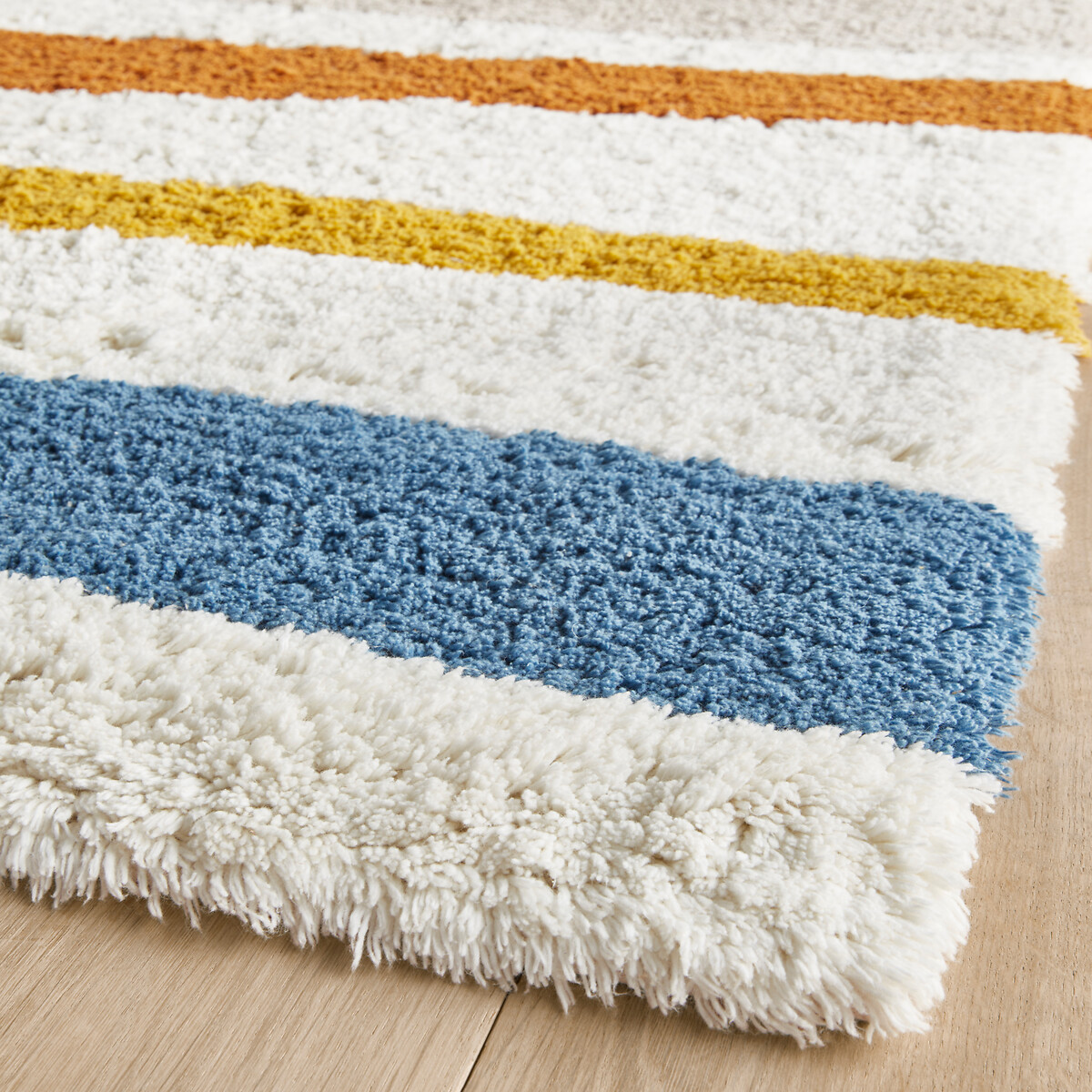 Strat Striped Organic Cotton Child's Rug multi-coloured, AM.PM