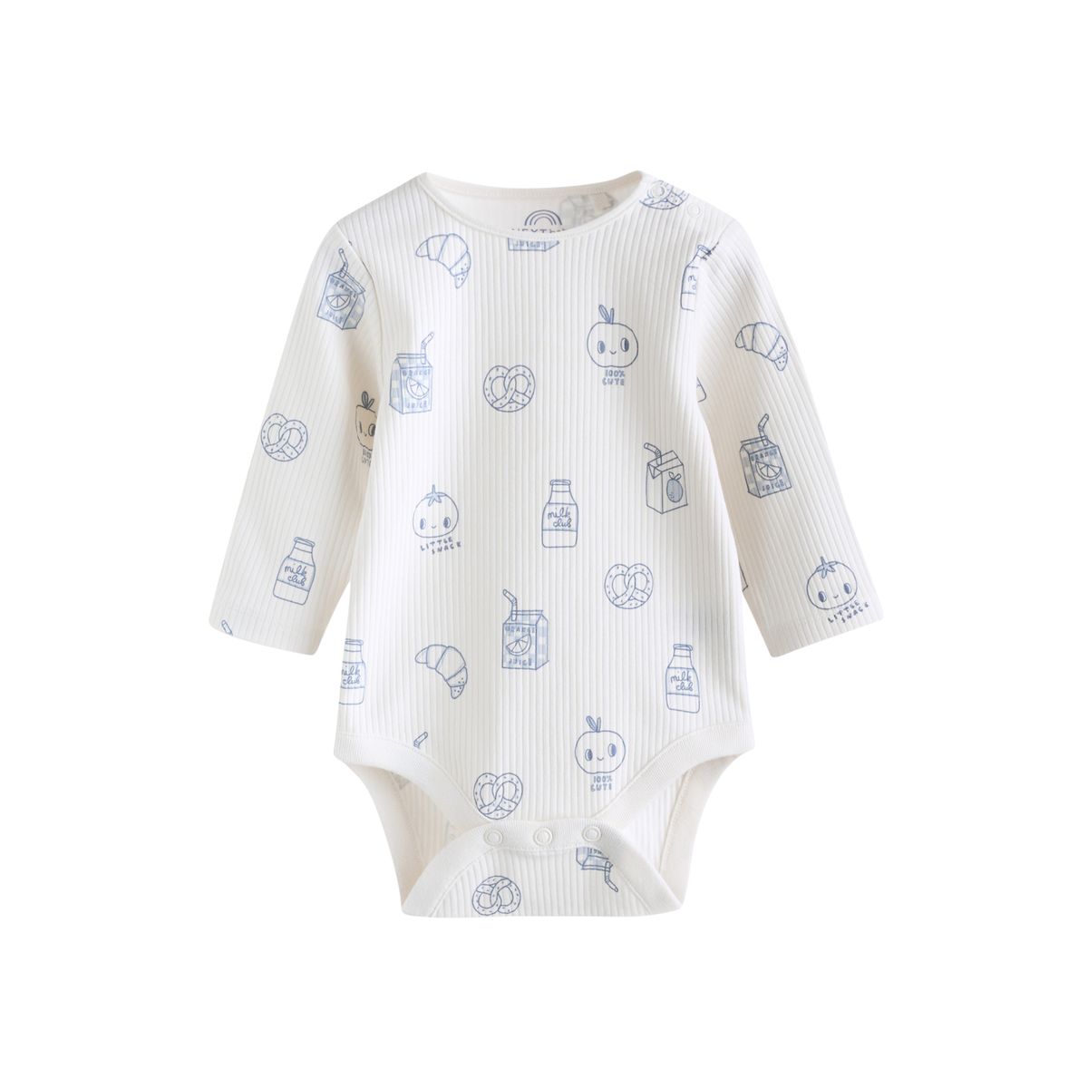 Body à manches longues bébé, lot de 5 bleu, NEXT