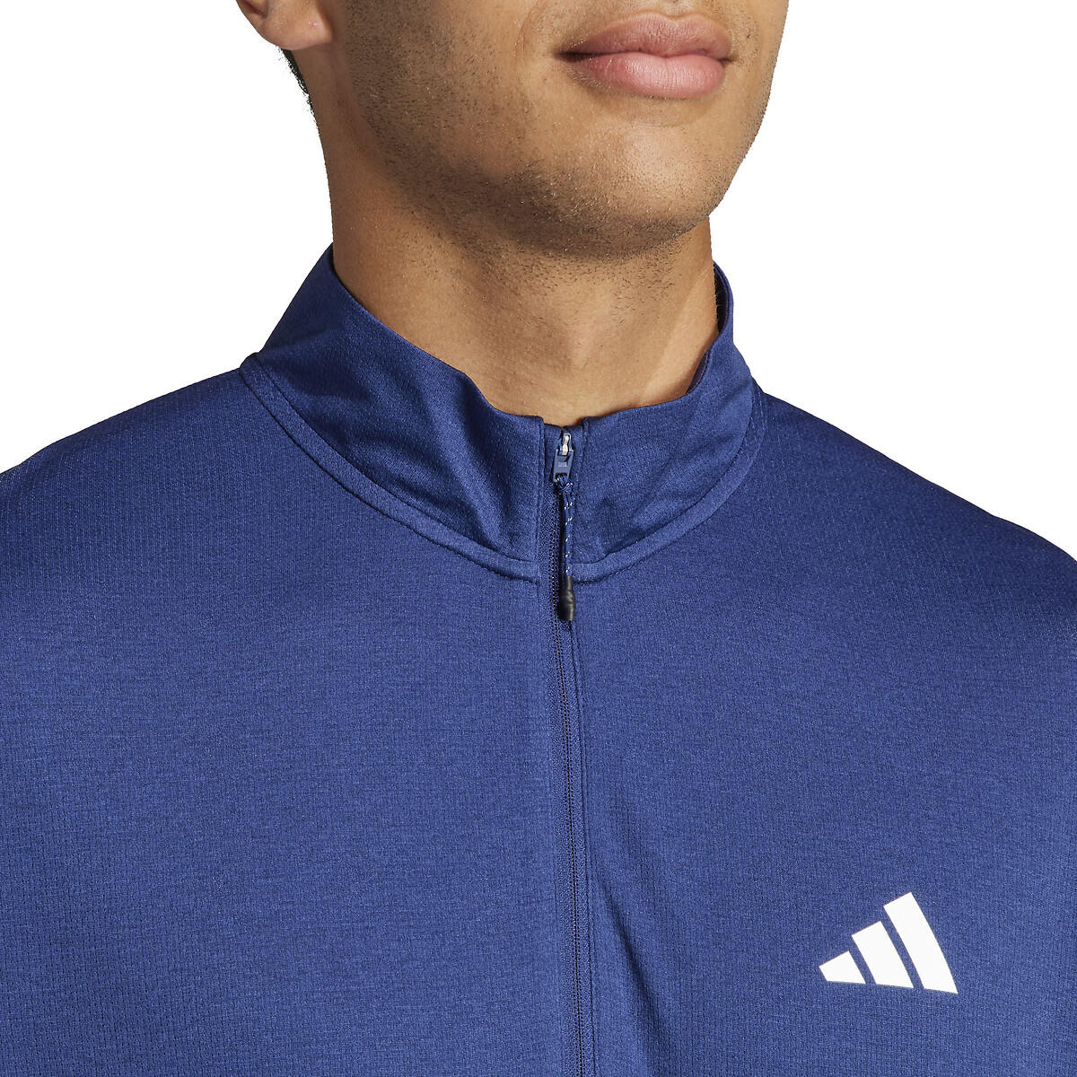 Train Essentials Gym Sweatshirt with High Neck blue, adidas Performance