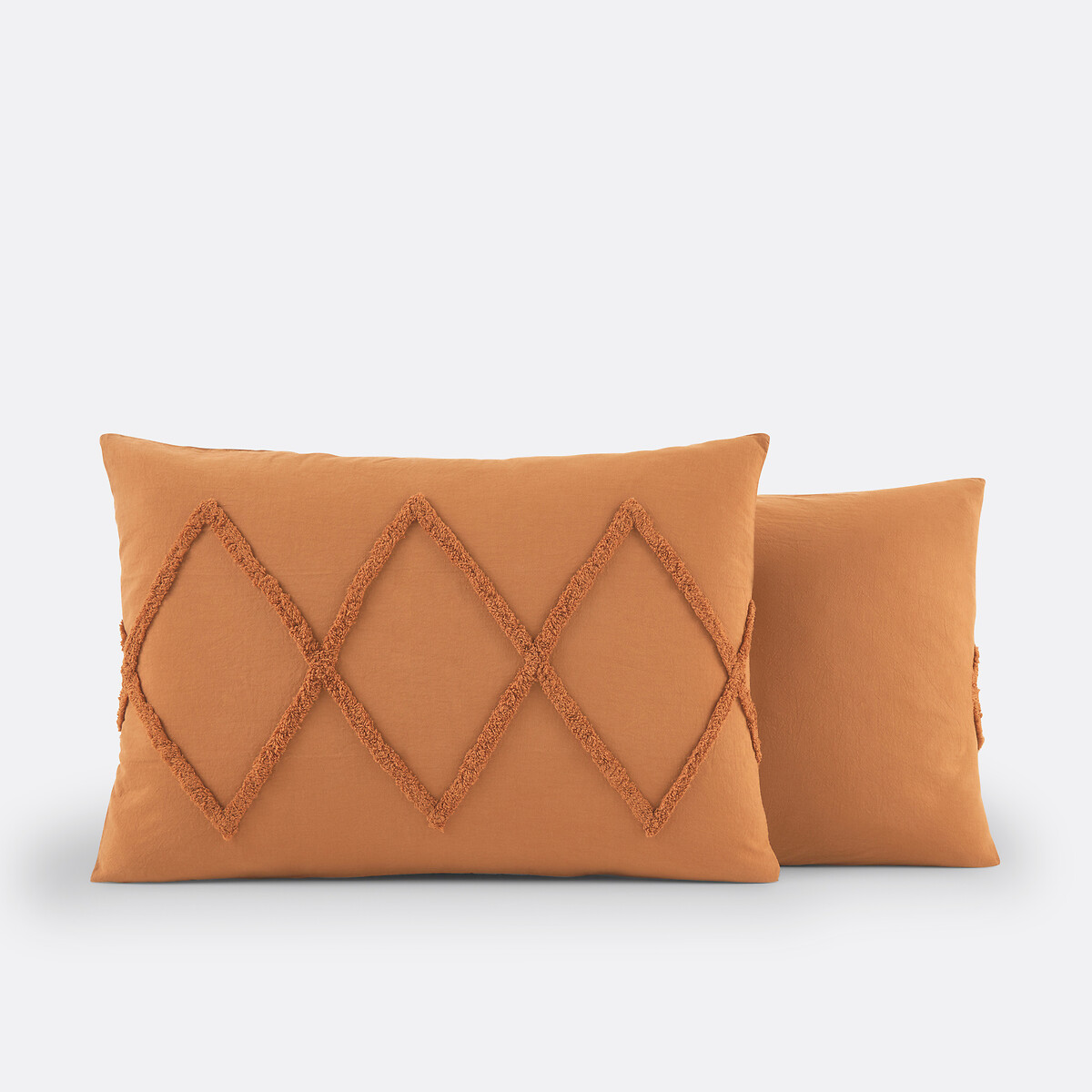 Taie d'oreiller en coton, Assa caramel caramel, LA REDOUTE INTERIEURS