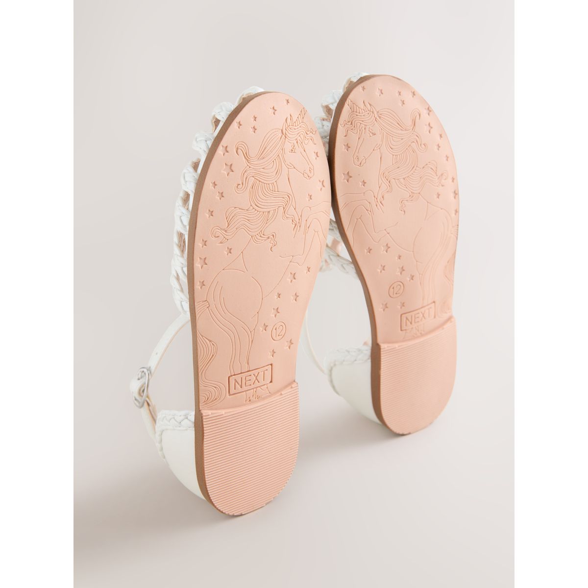 Sandales tressées style pêcheur blanc, NEXT