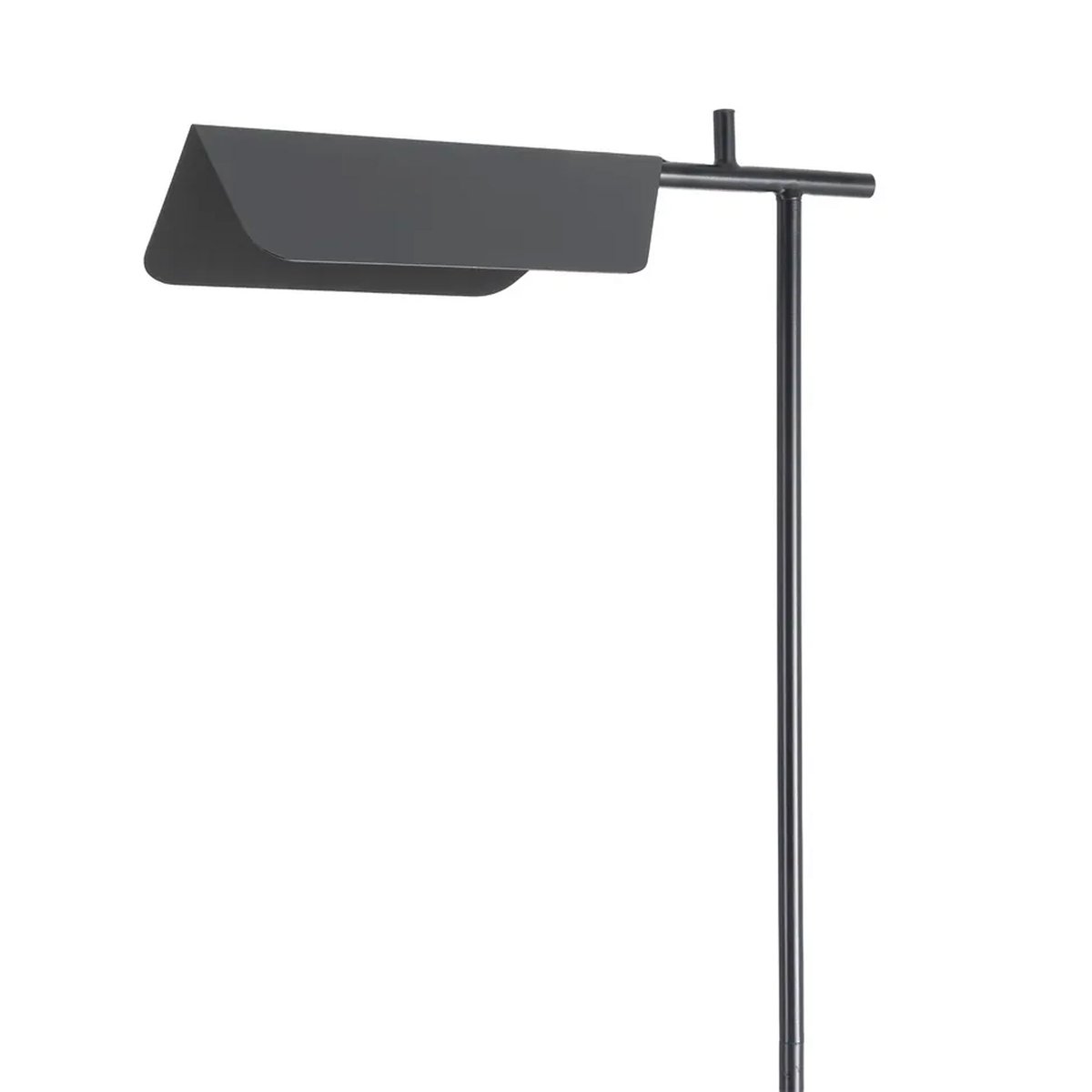 Lampadaire design de lecture en métal noir 45.5x25x156cm noir, WADIGA