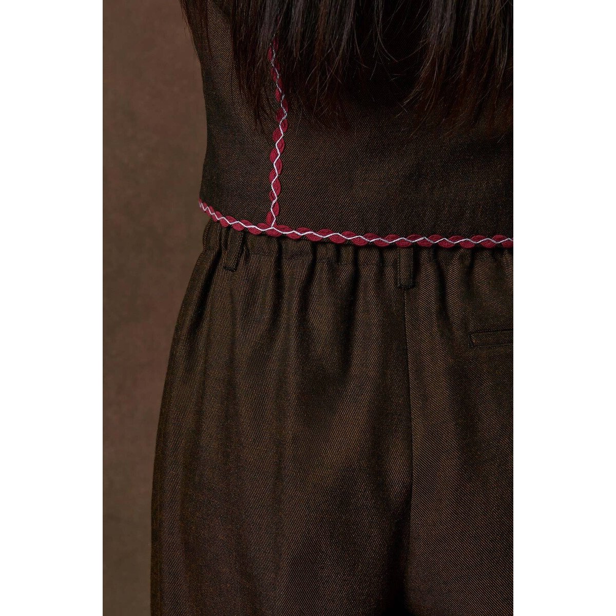 Pantalon large, ABUELA chocolat, LOUISE MISHA