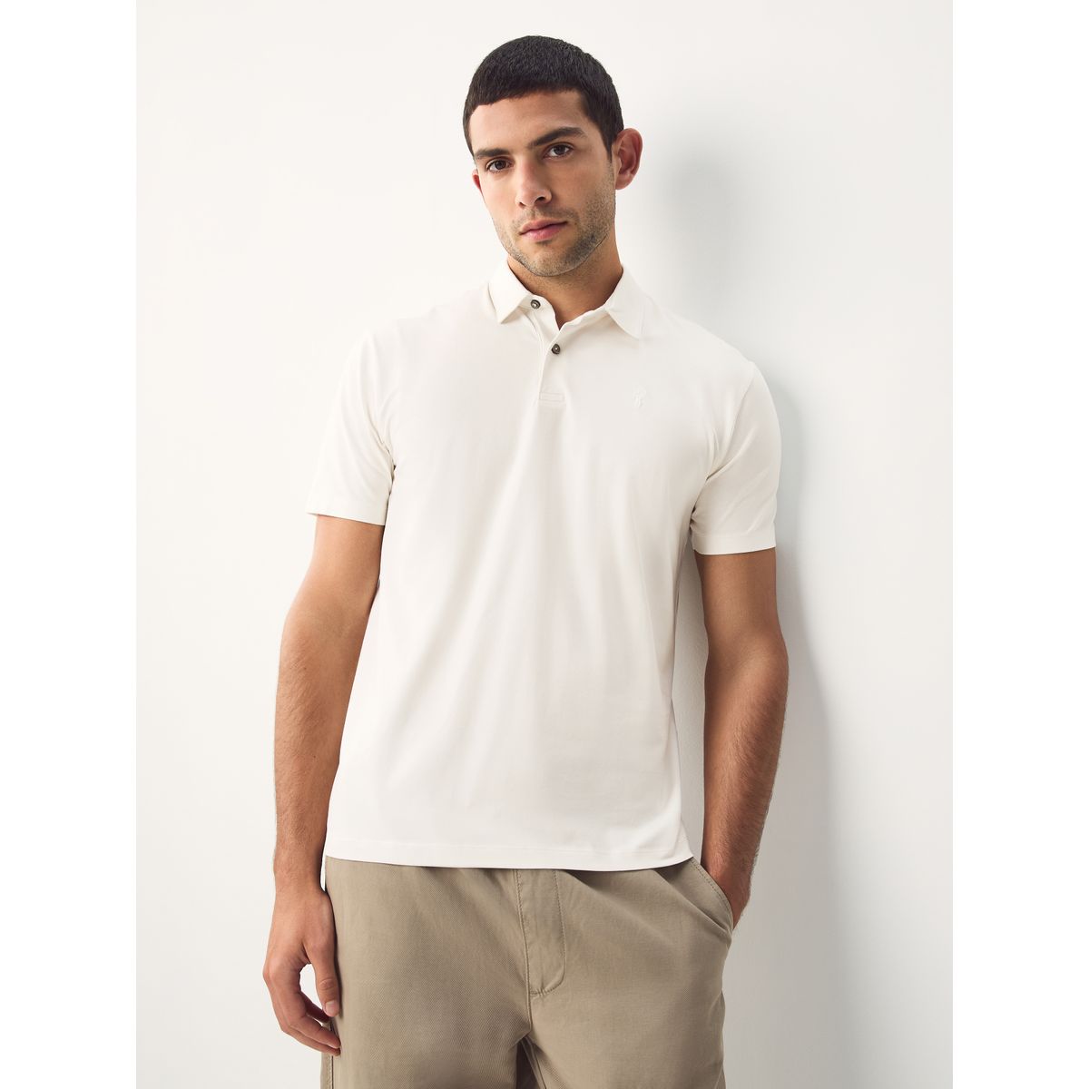 Polo en jersey motionflex, lot de 3 gris/écru/rouge bordeaux, NEXT
