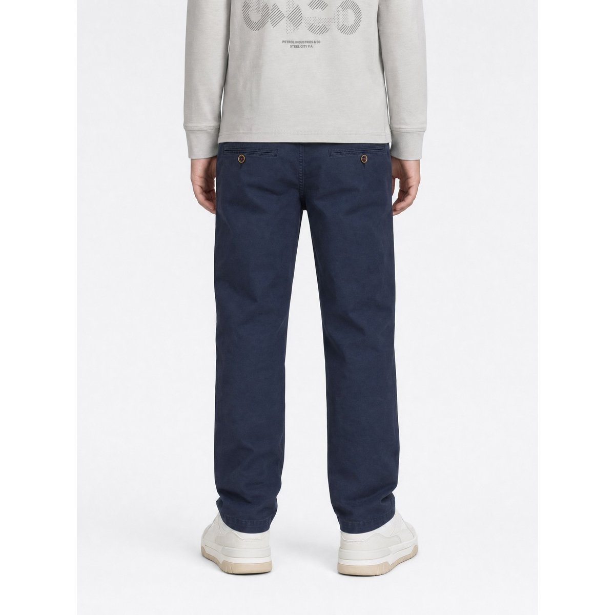 Pantalon chino coupe décontractée ironpath bleu royal navy, PETROL INDUSTRIES