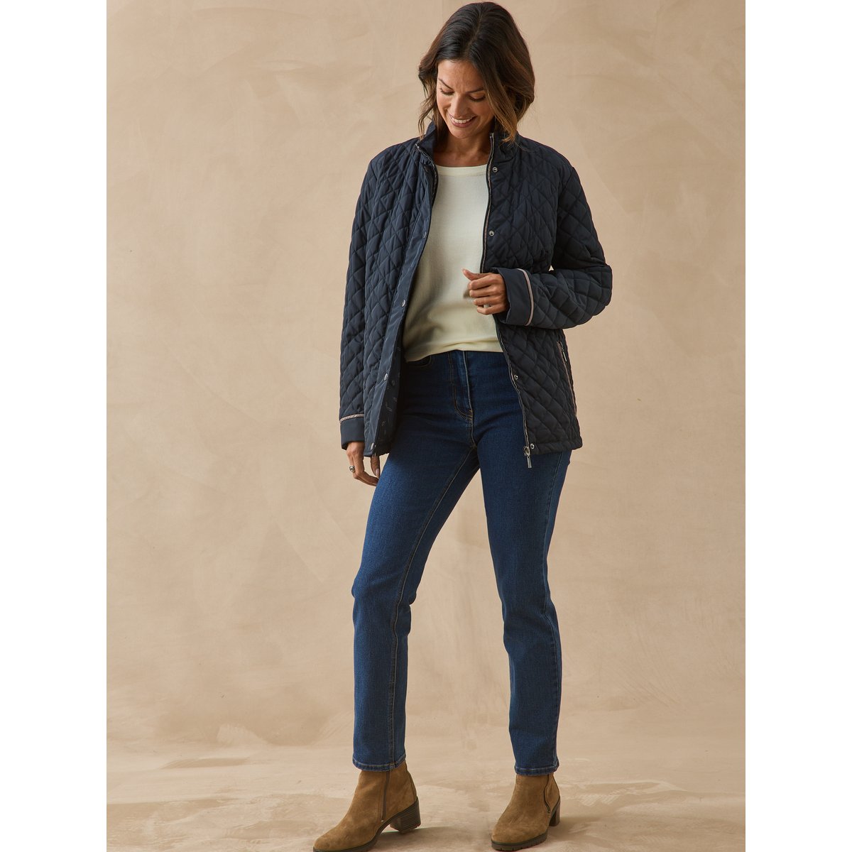 Parka déperlante et matelassée marine, DAXON