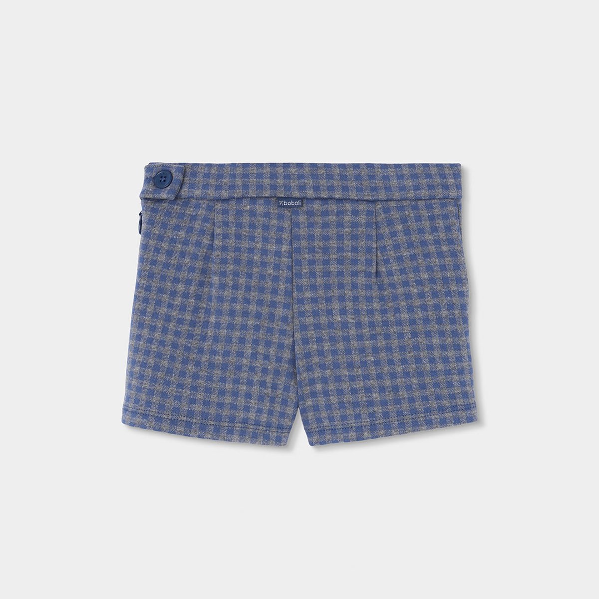 Shorts fillle en maille à carreaux avec coeurs multicolore, BOBOLI