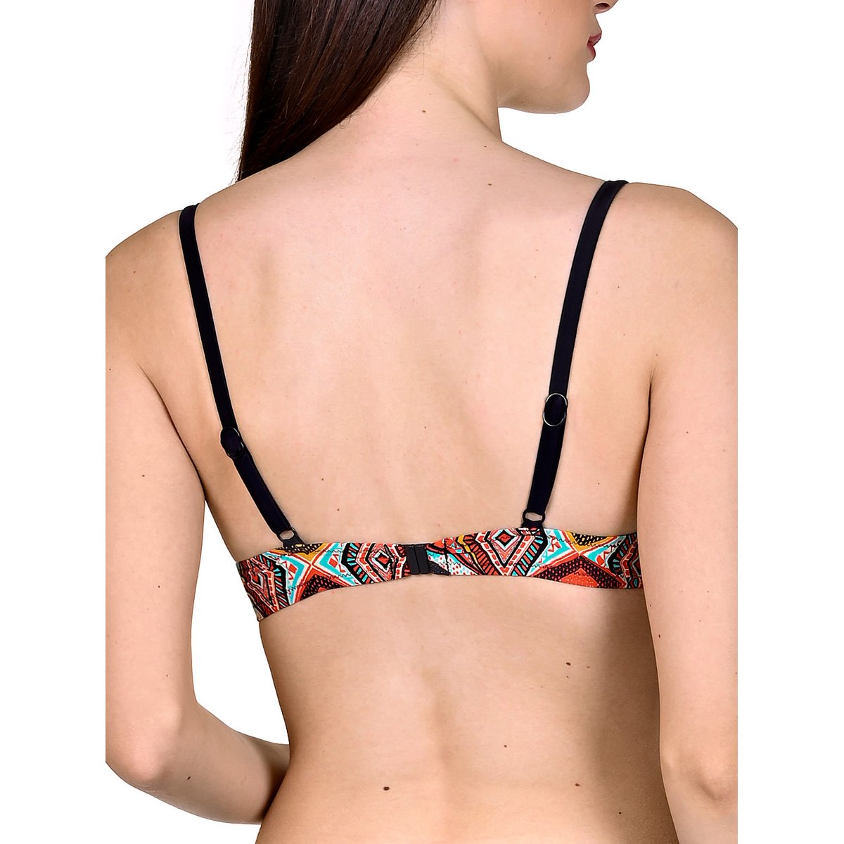 Haut maillot de bain préformé Haiti noir/blanc, LISCA