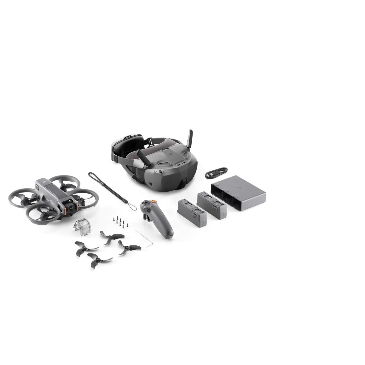 Drone Avata 2 Fly Smart Combo 3 Batteries gris, DJI