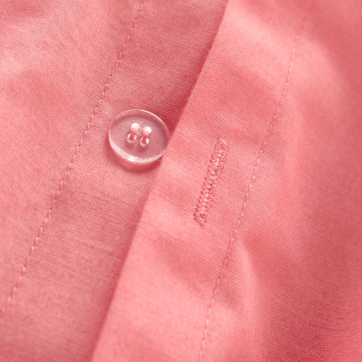 Housse de couette unie en coton, MACHA rose, LA REDOUTE INTERIEURS