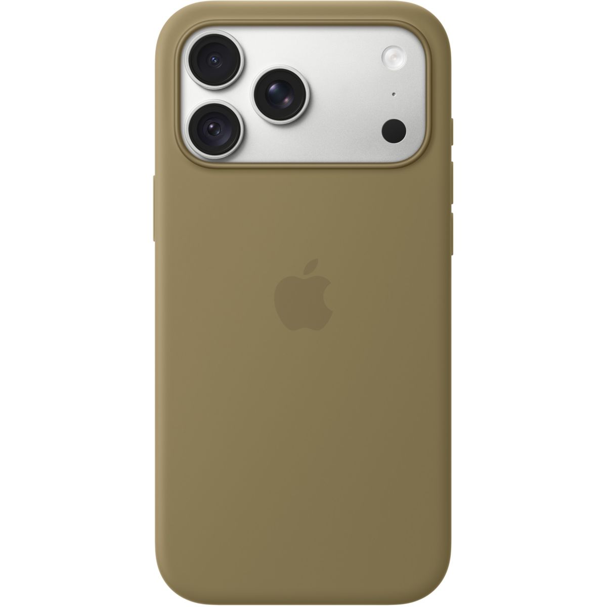 Coque iPhone 18 Pro Max Magsafe Olive Silicone couleur unique, APPLE