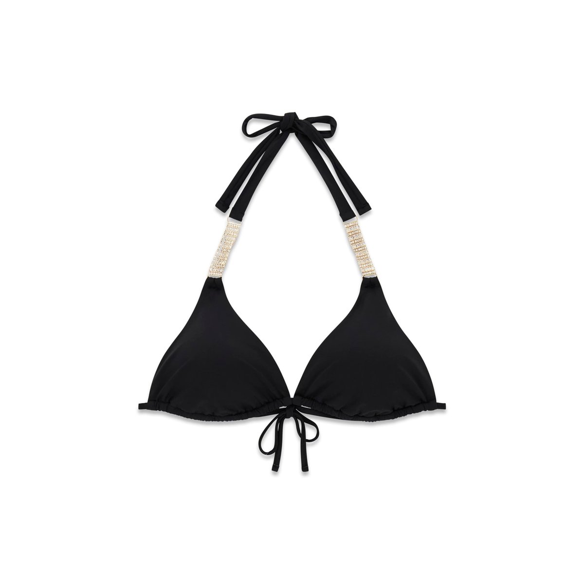 Haut De Bikini Triangle Bijou noir, GUESS