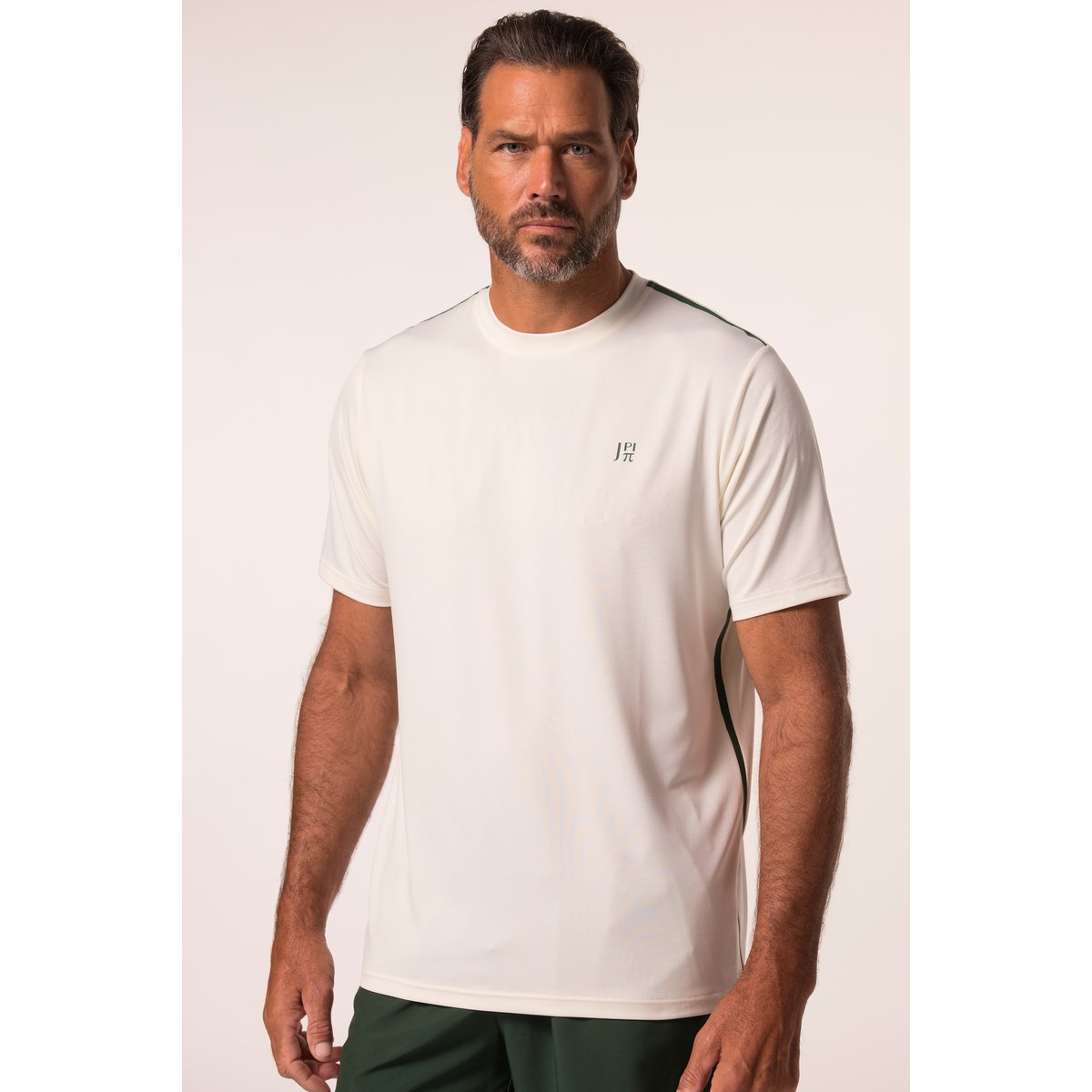 T-shirt technique spécial tennis blanc cassé, JP1880