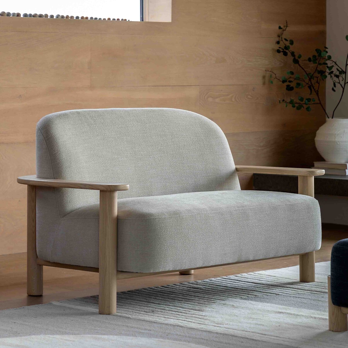 Huxley Velvet Chenille 2-Seater Sofa dusty, ÉDITÉ