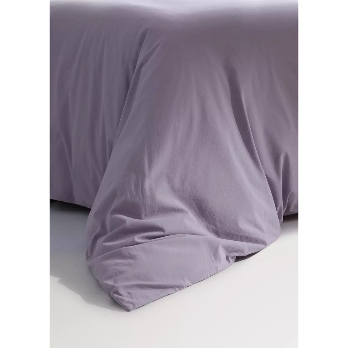 Housse de couette coton garment-dyed Lit 90 cm violet clair/pastel, MANGO HOME