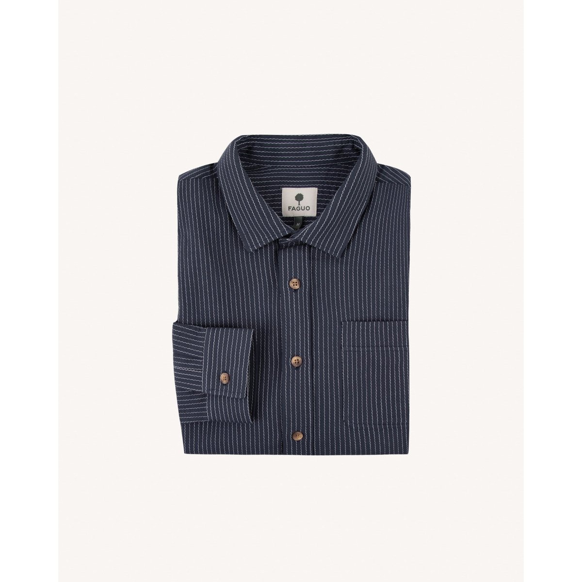 Chemise SIGNY marine grisé, FAGUO