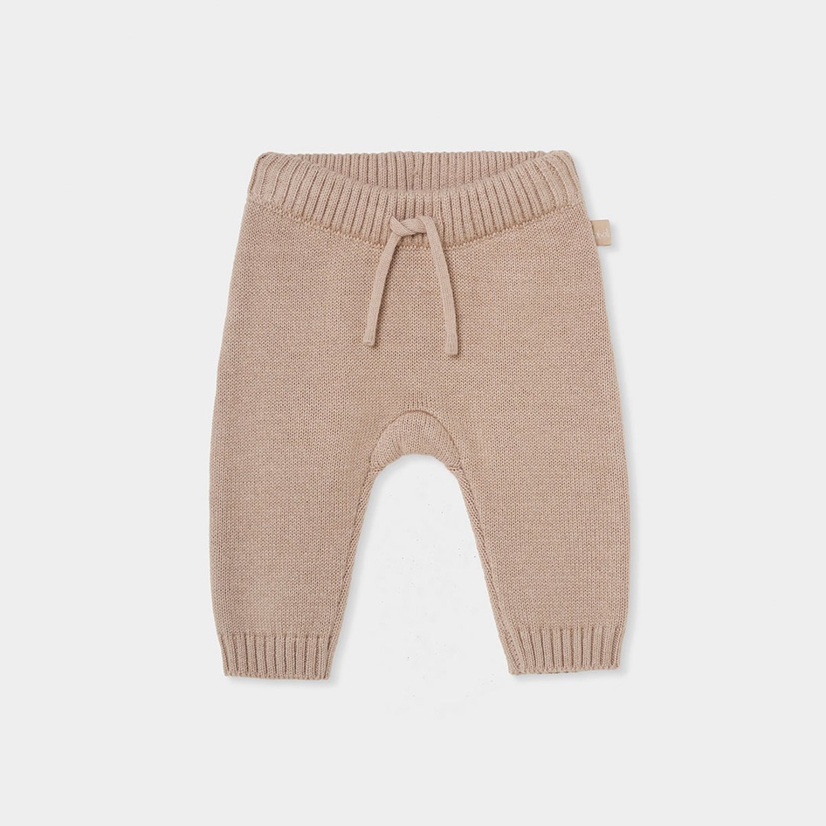 Pantalon bébé garçon avec cordon beige, BOBOLI