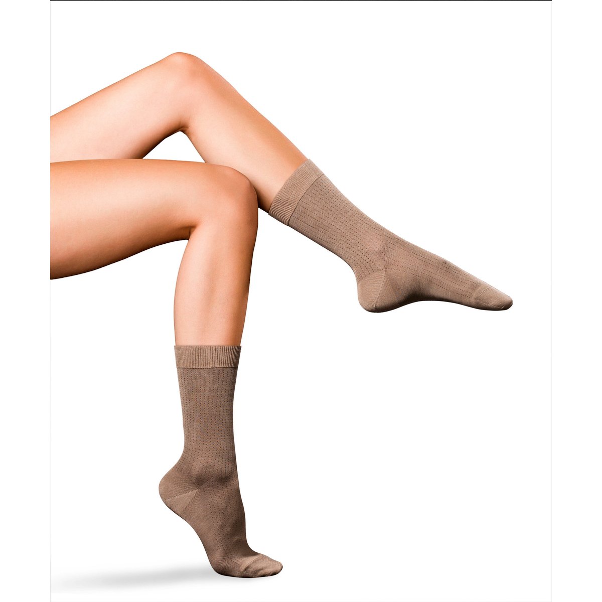 Chaussettes No. 2 Finest Silk marron, FALKE