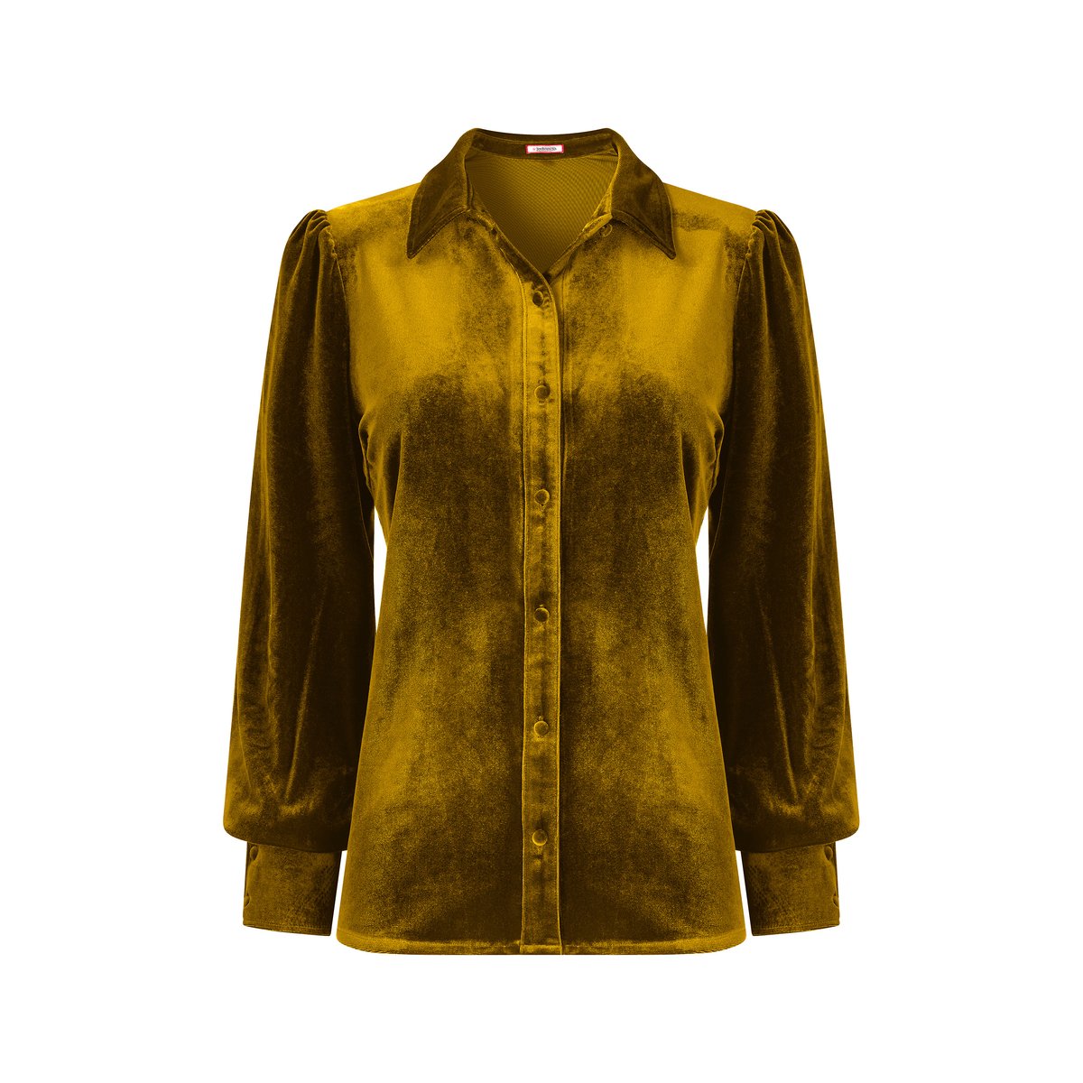 Blouse à Col en Velours Iris or, JOE BROWNS