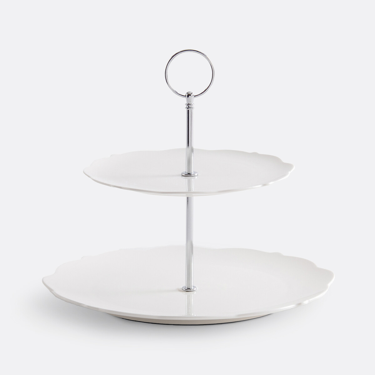 Presentador de pasteles de porcelana, Hirène blanco, LA REDOUTE INTERIEURS