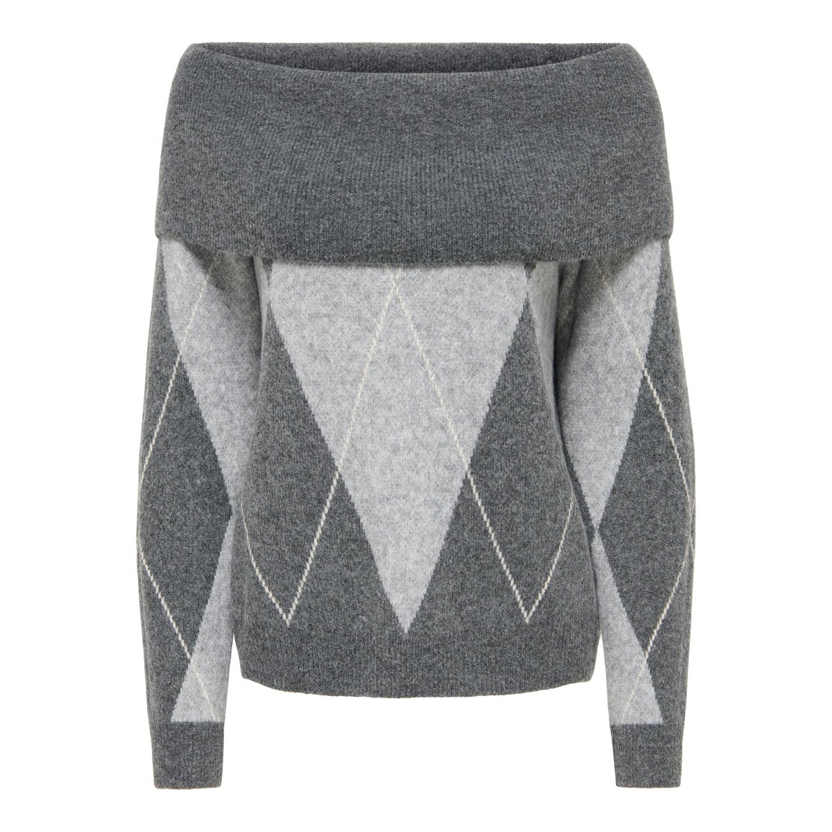 Pull En Maille dark grey melange, ONLY