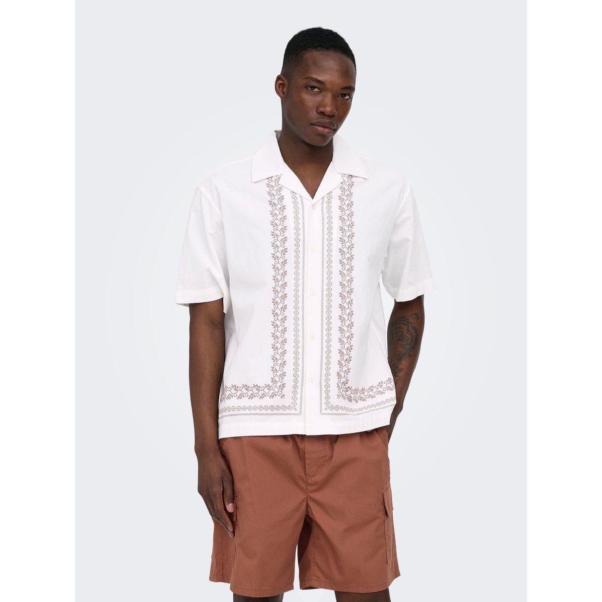 Chemise De Vacances cappuccino, ONLY & SONS
