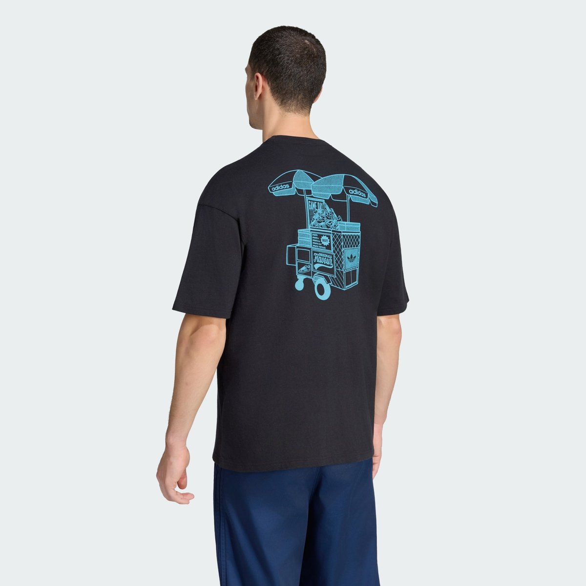 T-Shirt Food Cart black, adidas Originals