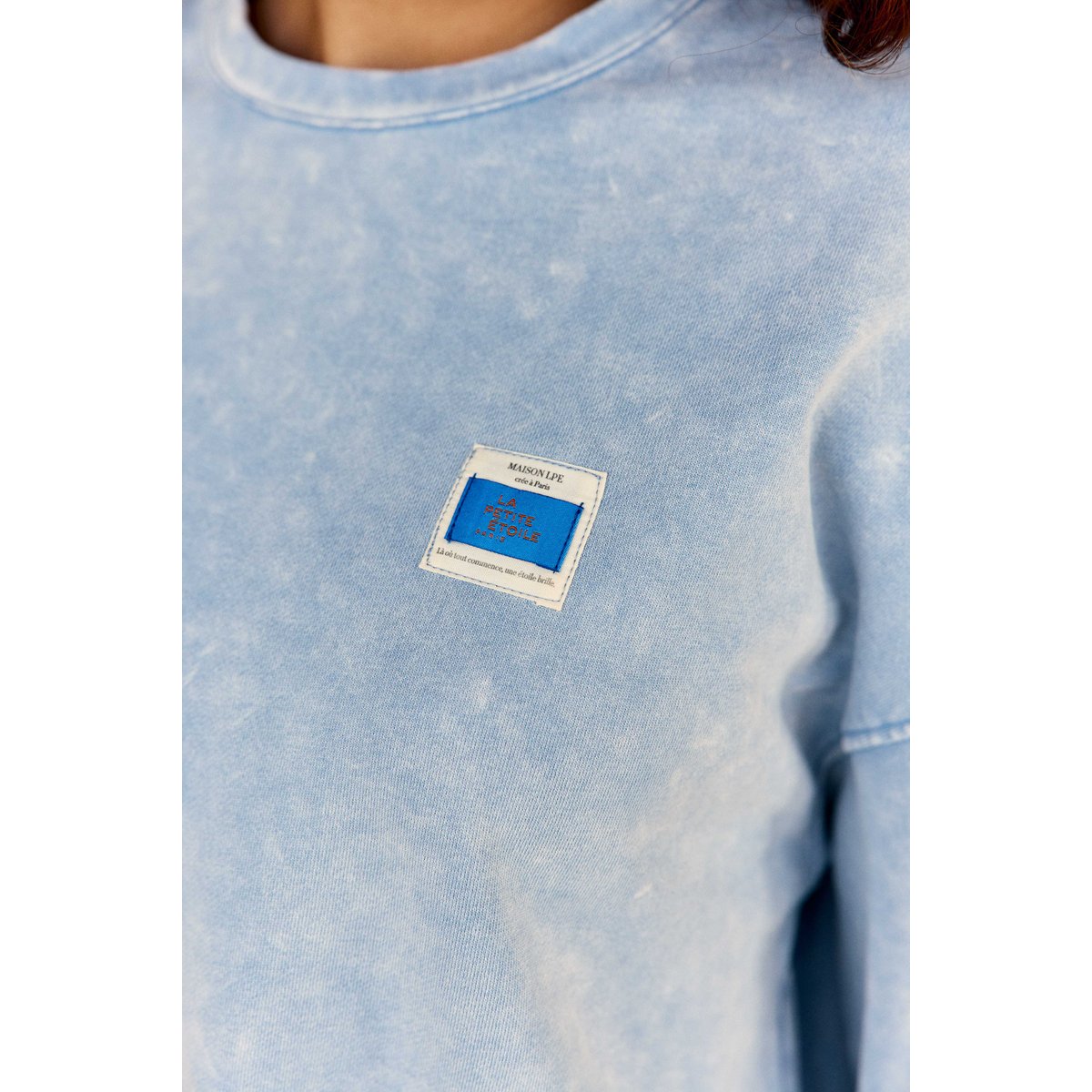 Sweat col rond uni TRINKLE 21-ciel, LA PETITE ETOILE