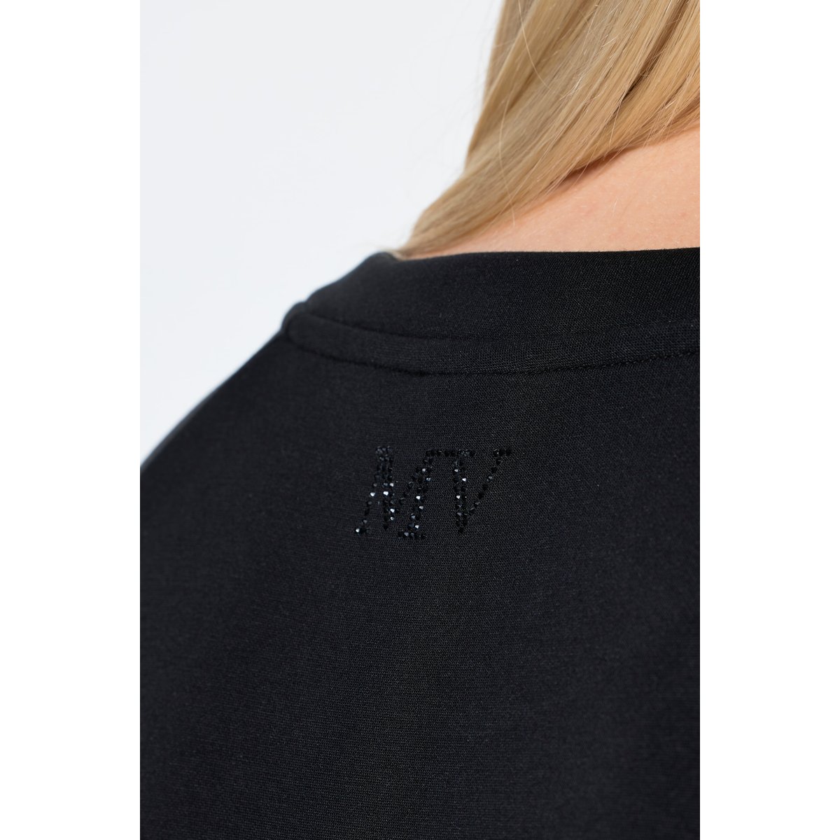 Robe en molleton de modal mélangé noir, ULLA POPKEN