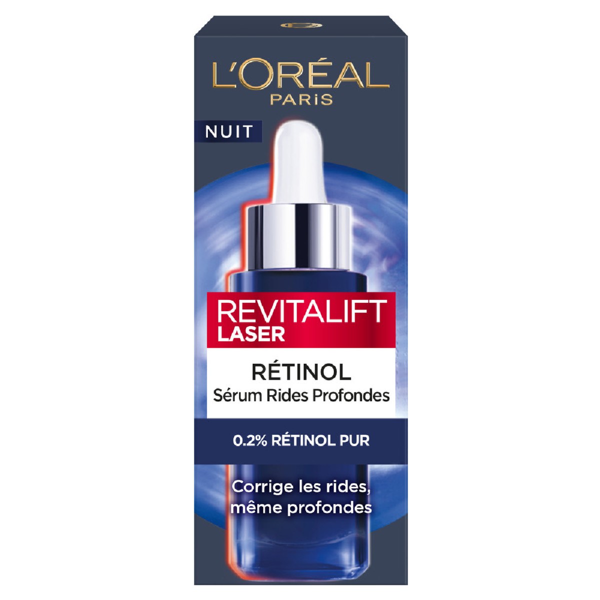 Sérum Nuit Rétinol Pur rides profondes 30ml couleur unique, L'OREAL PARIS