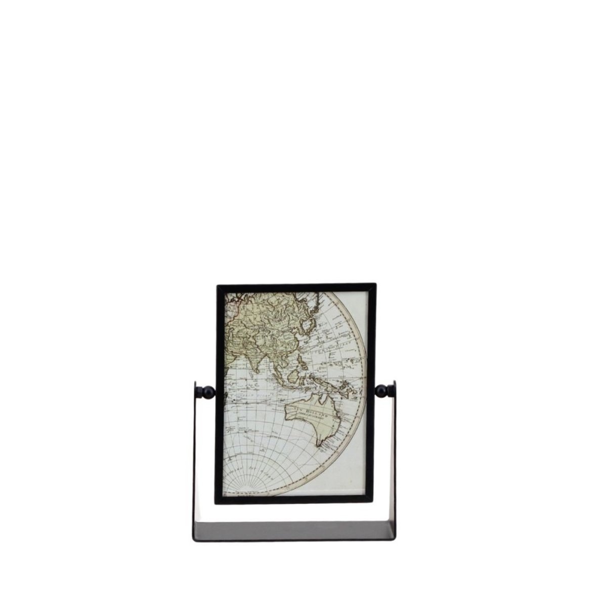 Cadre photo pivotant en métal 16,5x21cm noir, ORNAMI