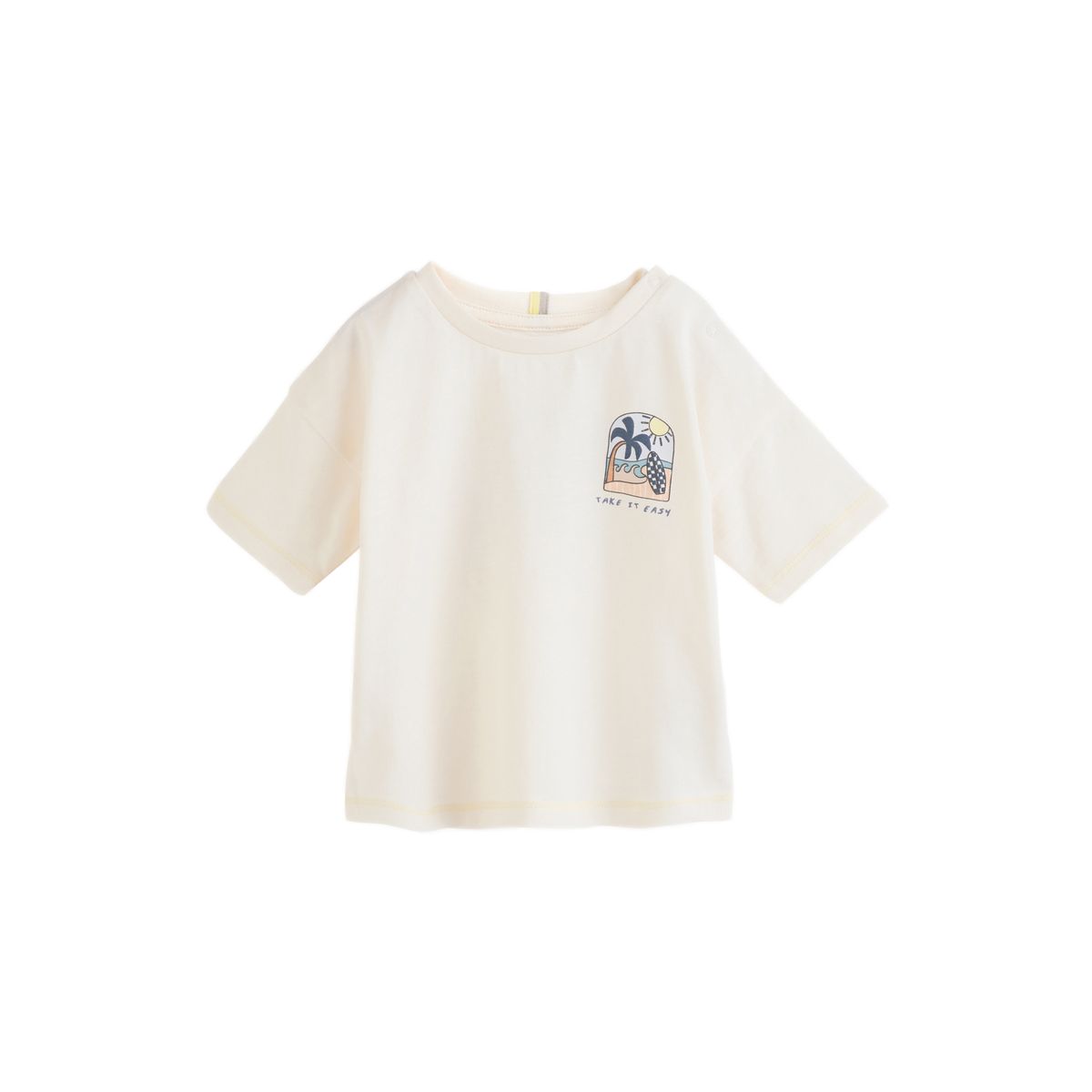 Ensemble haut et short bébé, 6 pièces palmiers jaunes monochromes/fluo, NEXT