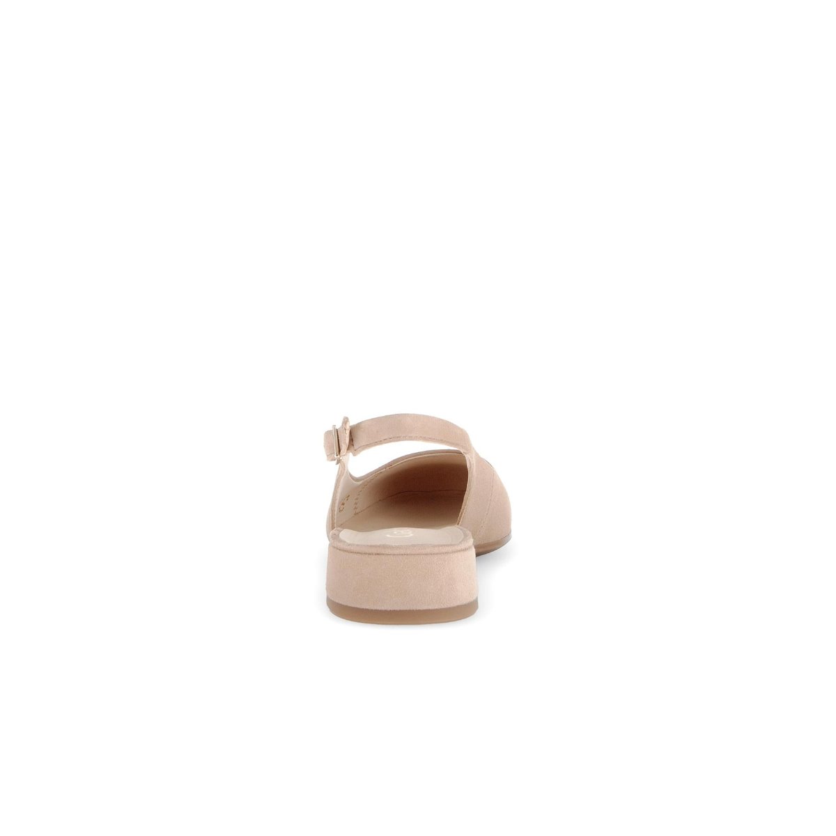 Escarpins en cuir à talon décroché beige, GABOR