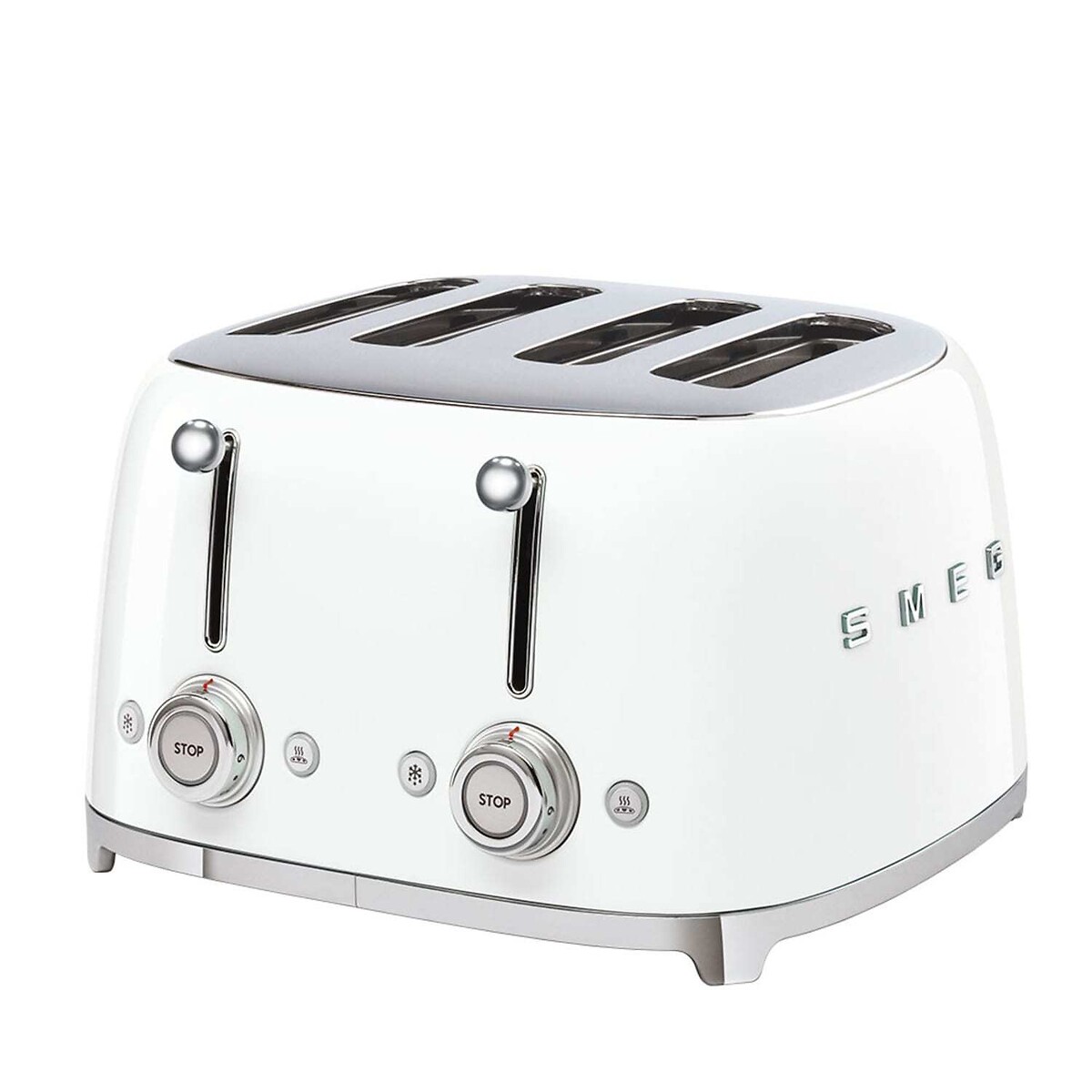 Retro Style 1.7L Kettle & 4-Slice Toaster white, SMEG