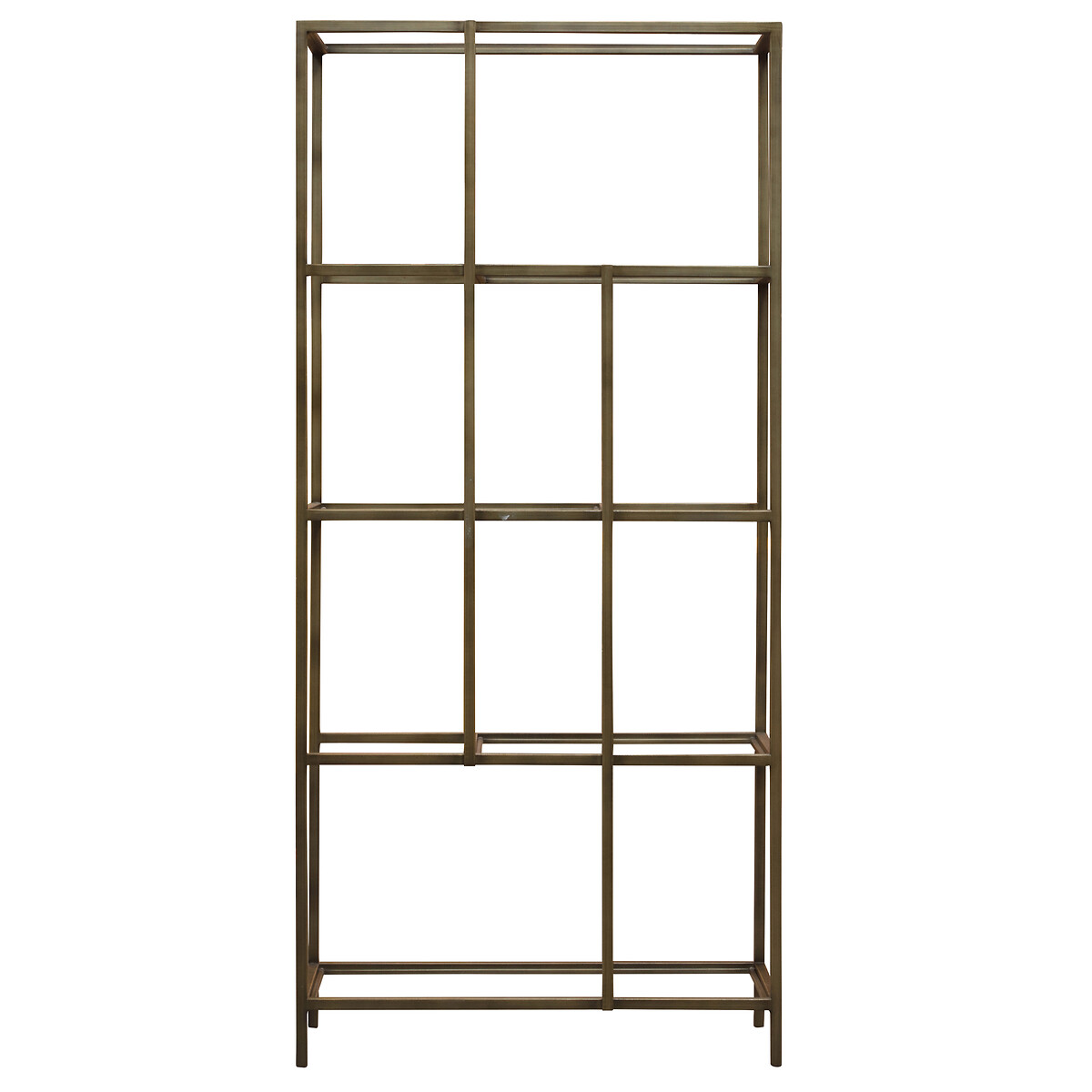 Aligarh Luxe Smoked Glass & Metal Display Unit bronze, SO'HOME