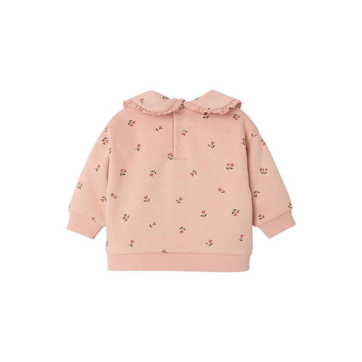 Sweat col claudine rose poudré, VERTBAUDET